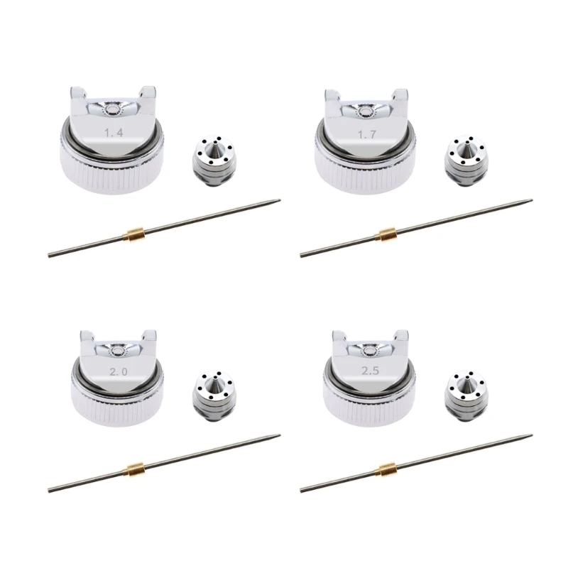 H58C 1.4/1.7/2.0/2.5mm Stainless Steel Paint Tool Parts Set for Refinish Service Work