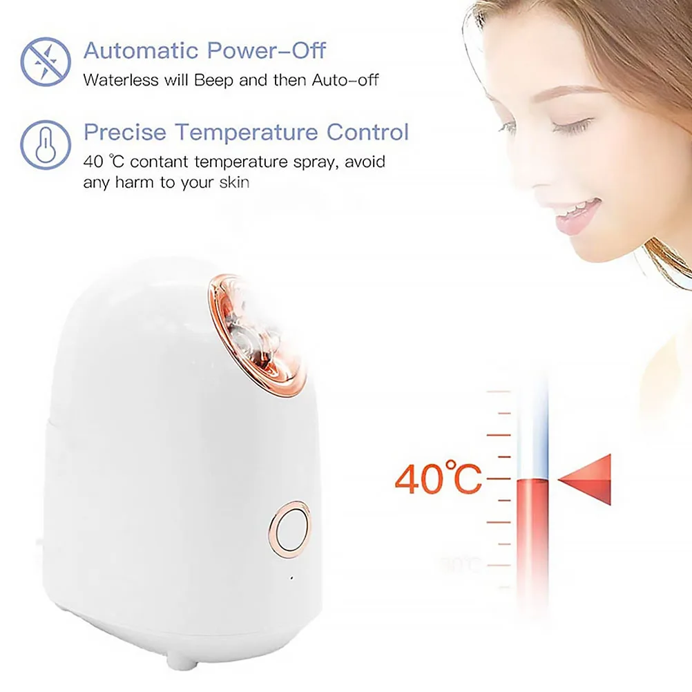 Umidificador de vapor facial nano névoa instrumento de reabastecimento ferramenta de beleza abre poros hidratante solução de cuidados com a pele pele seca