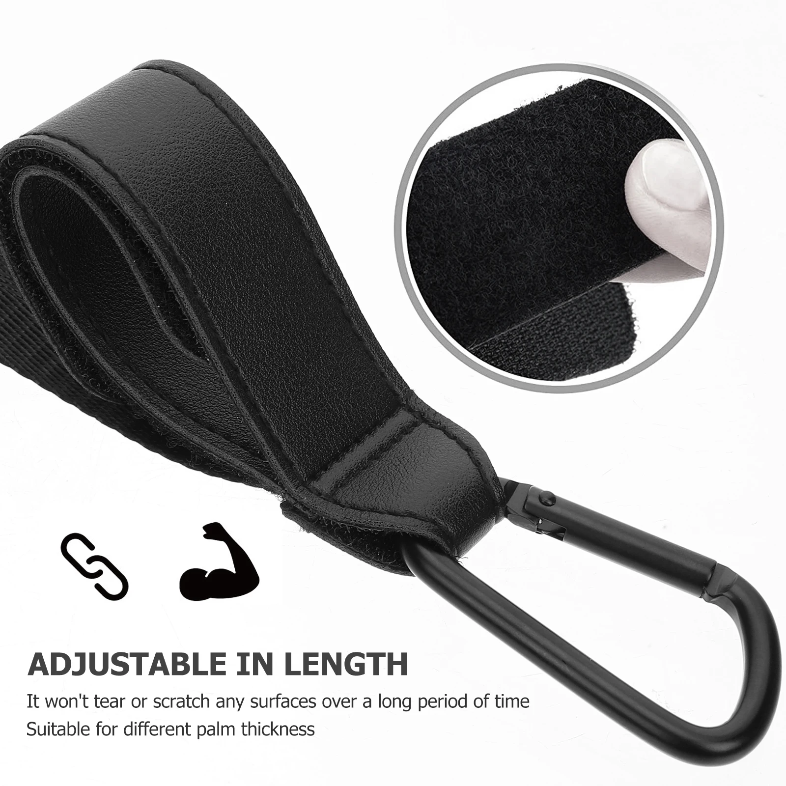 

2 pcs Stroller Straps Pushchair Harness Belt for Newborn Durable Wear Resistant Heavy Duty Pram Accessories Black