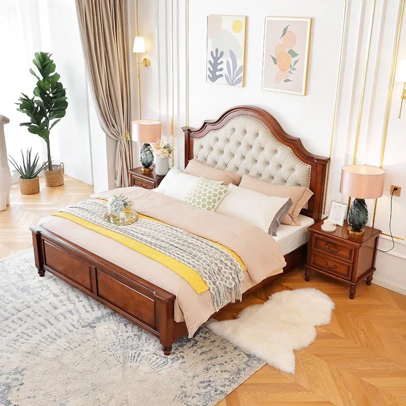 

Queen Size House Double Bed Simple Modern Wood Adults Loft Double Bed Headboards Bedroom Camas De Dormitorio Furniture Home