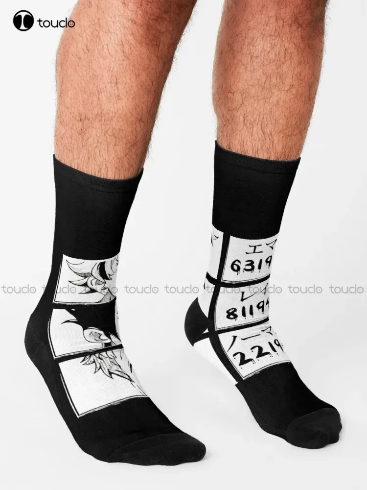 وعد نيفرلاند إيما راي و نورمان الجوارب النسائية الجوارب شخصية مخصصة للجنسين الكبار في سن المراهقة الشباب الجوارب الفن الشعبي الجديد