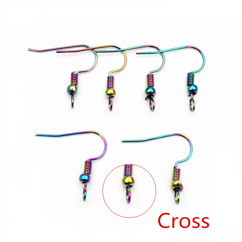 50pcs/lot 20x17mm 2-styles Fashion Colors DIY Earring Findings Clasps Hooks Jewelry Making Accessories Earwire