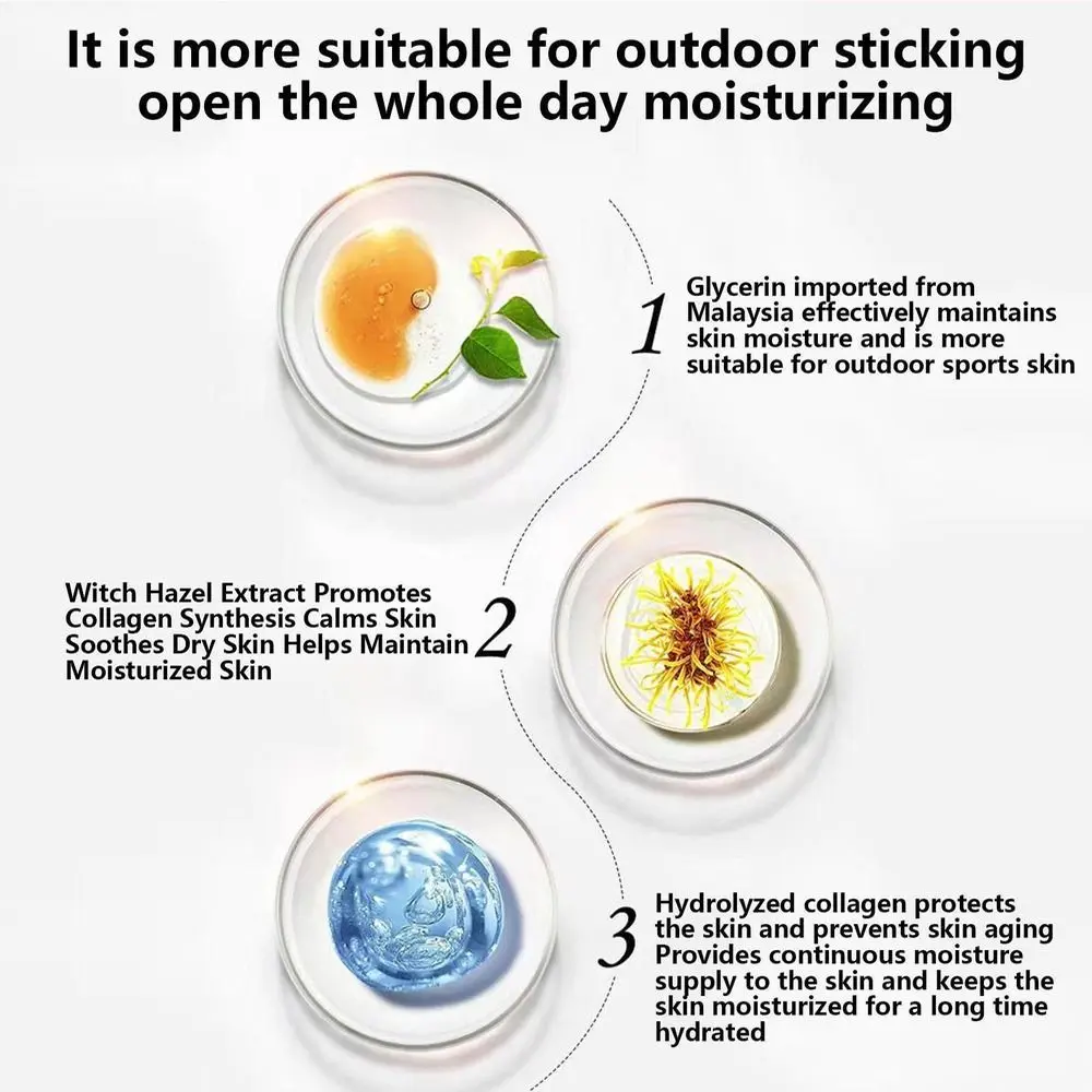 5 pares de parches faciales UV de protección solar para Golf, gelatina fresca, bloqueador solar, parches solares, pegatinas hidratantes para ojos UV, máscara para ojos