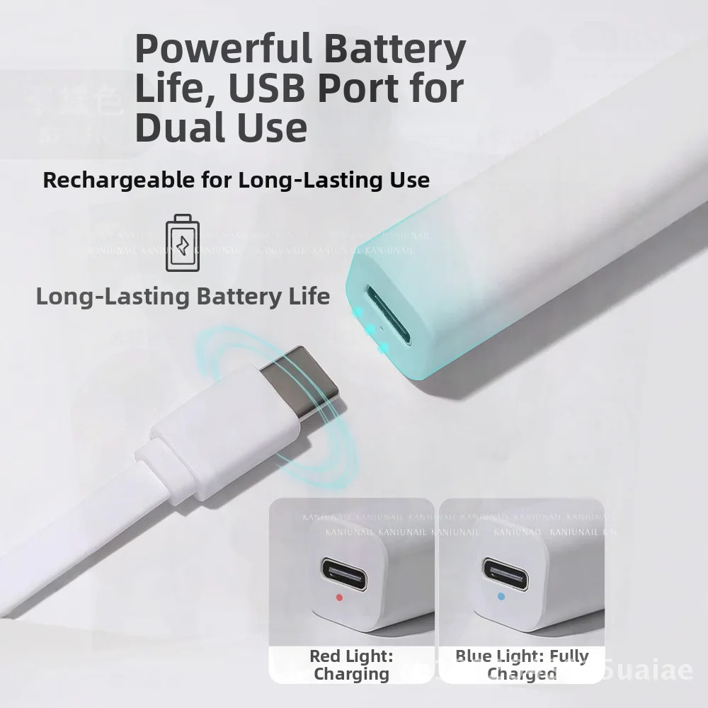 Handheld Nail Lamp Phototherapy Machine Mini UV Quick-Dry Curing Light Non-Blackening Fingers Portable White UV Nail Lamp for