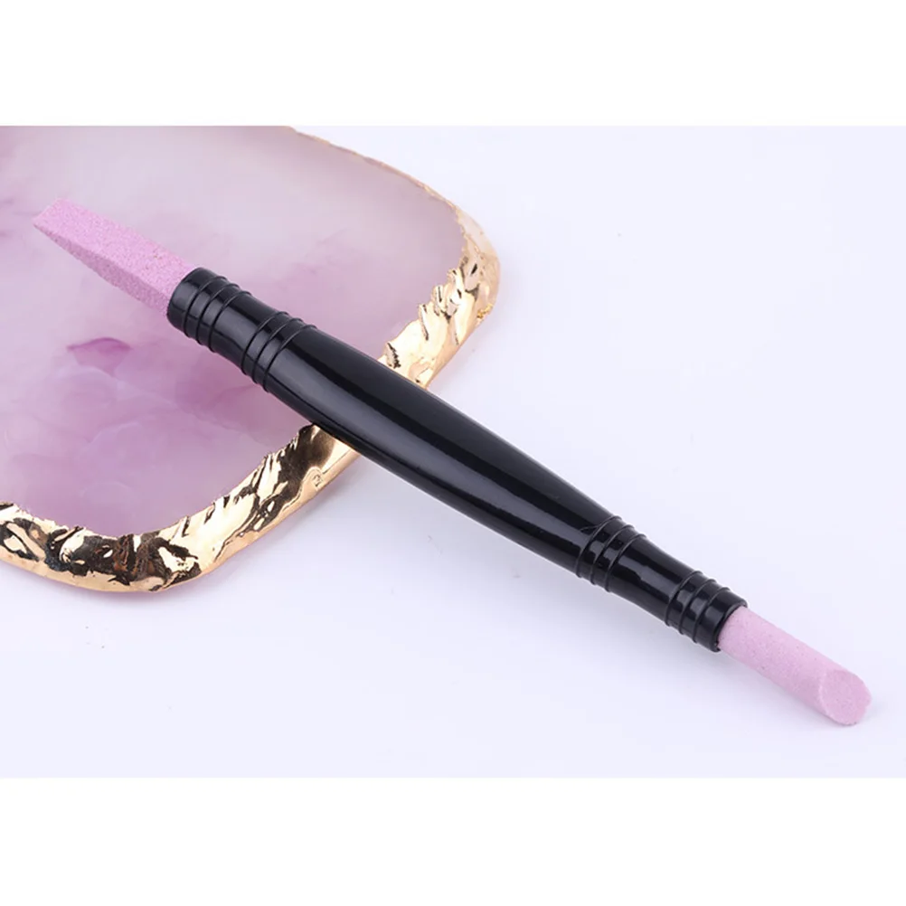 3 pçs lixa de unhas buffer premium cutícula vara caneta para extensões de unhas polonês e remoção de cutícula leve manicure lixa arquivo