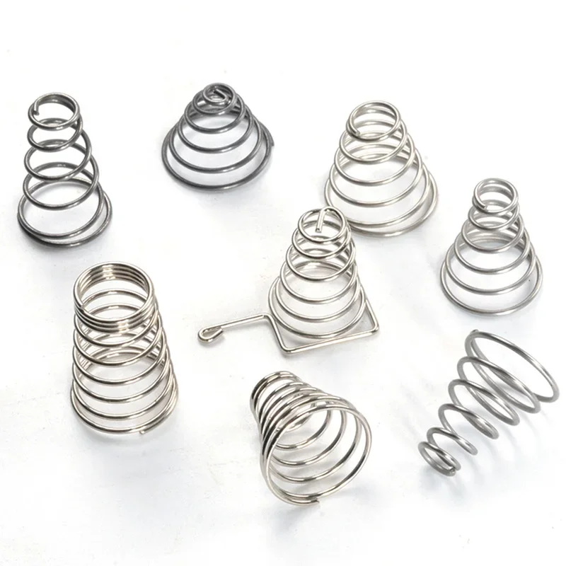 1-5pcs Tower Spring 304 Stainless Steel Taper Wire Compression Spring Conical Diameter 3-39mm Wire Diameter 0.4-2mm Hight 7-76mm