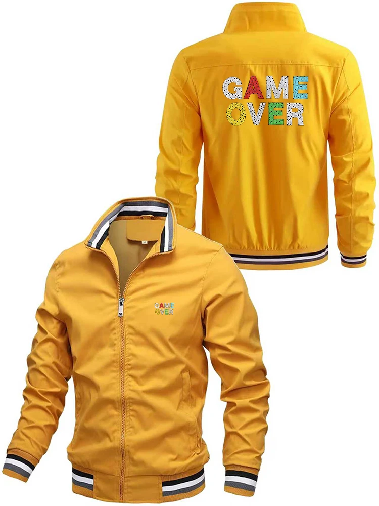 سترة رجالية للربيع والخريف بسحاب كاجوال رياضية خارجية عالية الجودة سترة مفتوحة مريحة ملابس خارجية عصرية للرجال #3