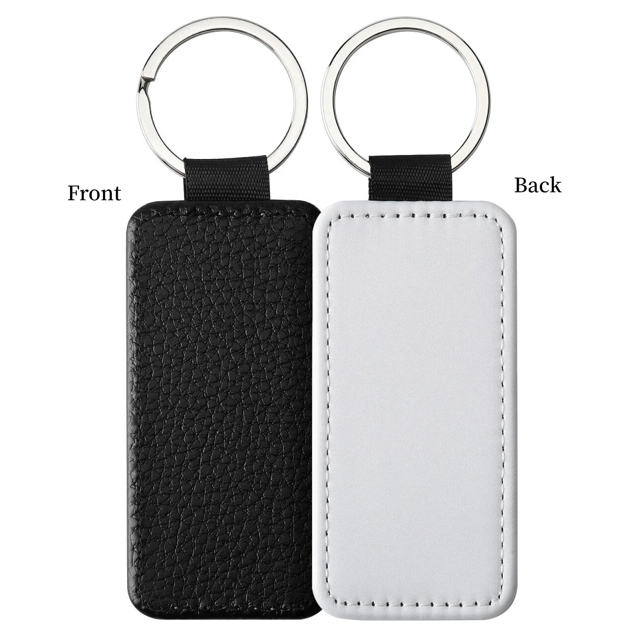20 stuks PU sleutelhanger sleutelhangers PU lederen sleutelhanger sublimatie blanks sleutelhanger kleine cadeaus voor vrouwen auto tas accessaries DIY logo