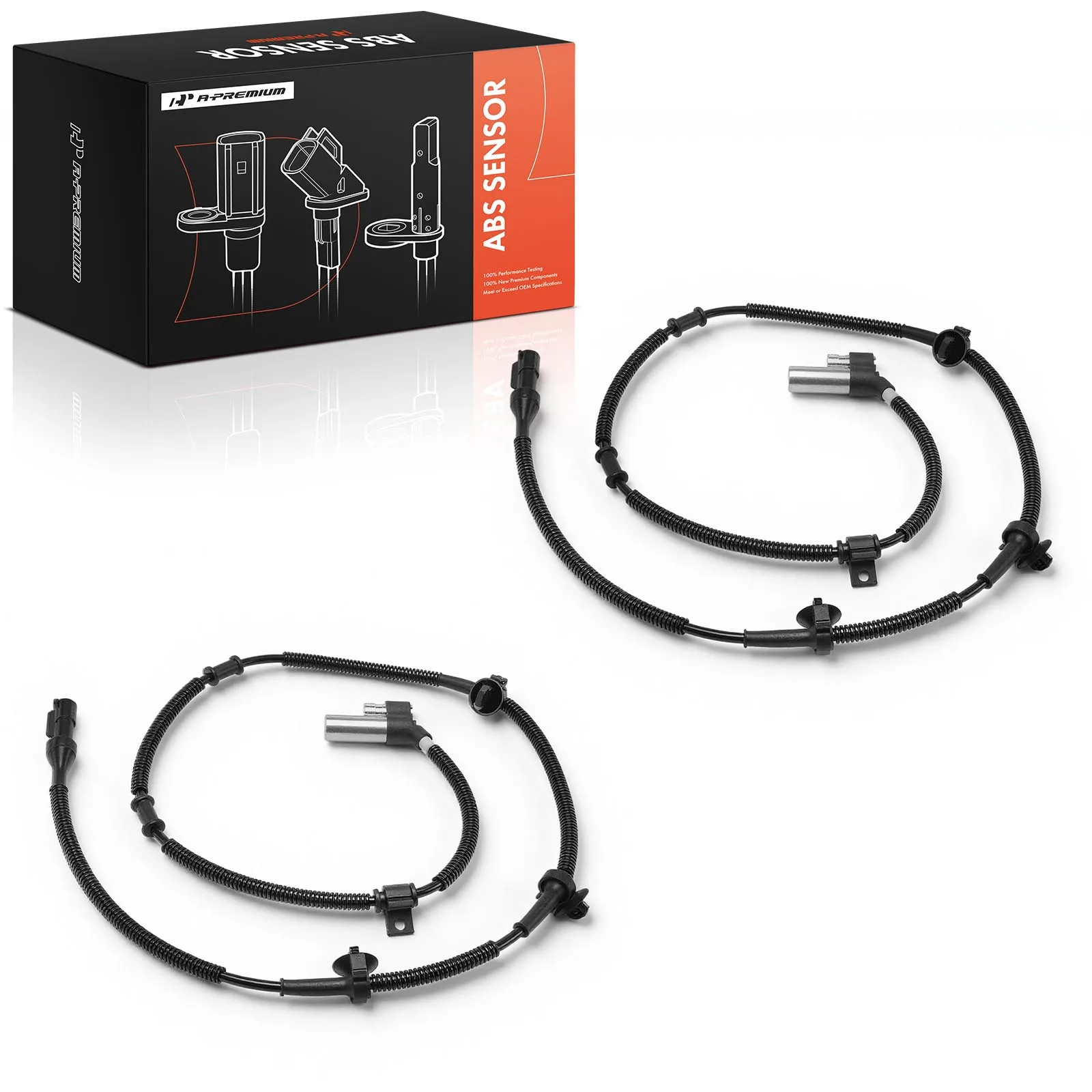 A-Premium 2Pcs Front Driver & Passenger Side ABS Wheel Speed Sensor for Ford Ranger 1995-1997 Mazda B2300 B3000 B4000 1995-1997