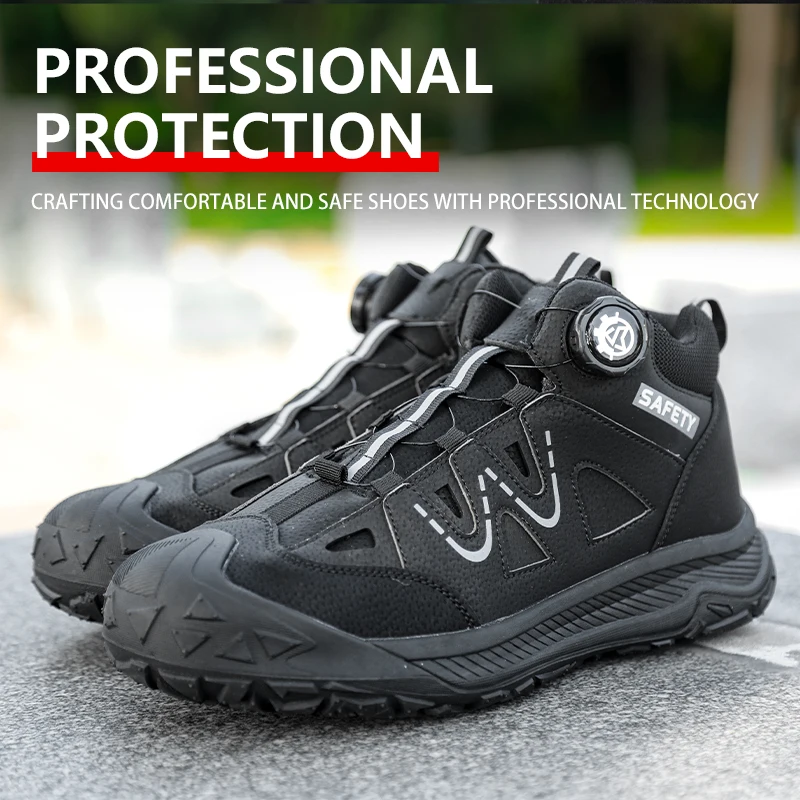 2026 Outdoor-Arbeitssicherheitsstiefel, durchtrittsichere, stoßfeste Stahlkappenschuhe, industrielle Schutzschuhe, Sicherheitsschuhe, Arbeitsschuhe – Detail 13