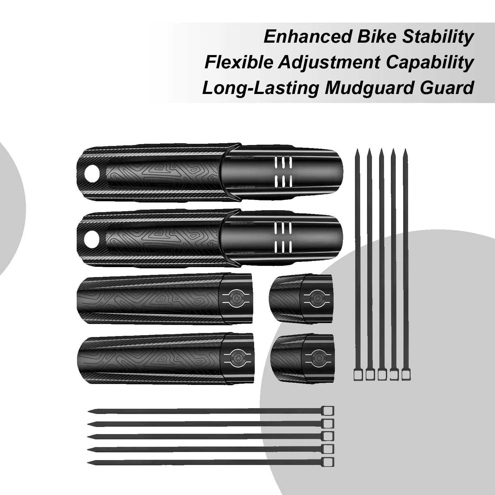 

Велосипедный брызговик Регулируемая шина с полным покрытием Велосипедный брызговик Набор для вилок Grime Горные дорожные велосипеды Все колеса Мужчины Женщины Электрический