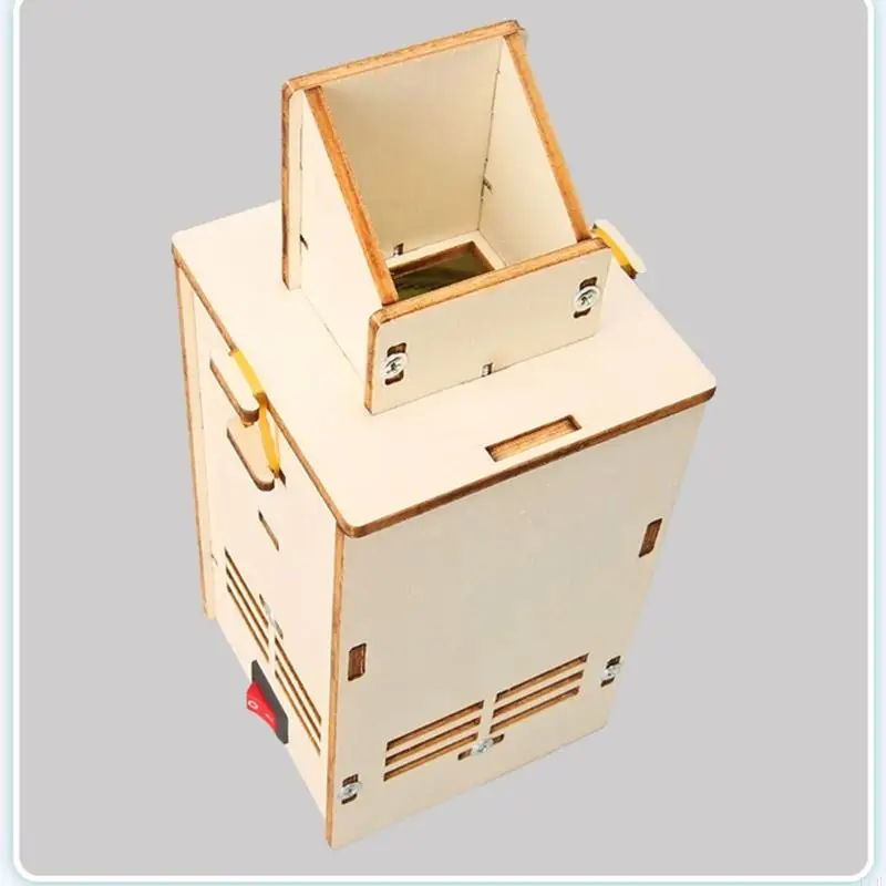 Wooden DIY Science Experiment Project for Kids, Vacuum Cleaner Model Assembly Toy for Classroom Science Activity, Home F19E