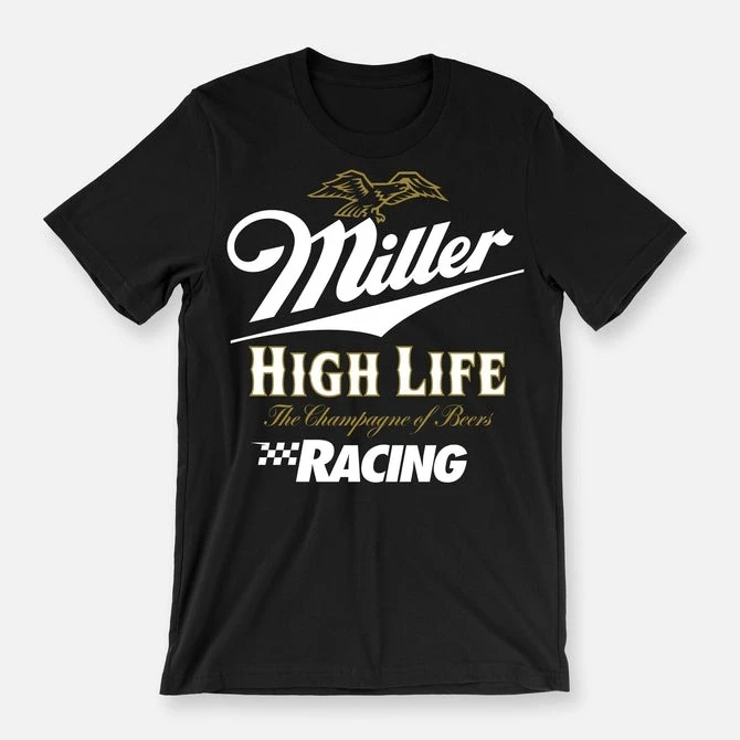 

HIGH LIFE RACING TEE BLACK Hot-selling Summer New T-Shirt Men Women Short Sleeve Cotton Tees Moto Tops TShirt Men's Clothing