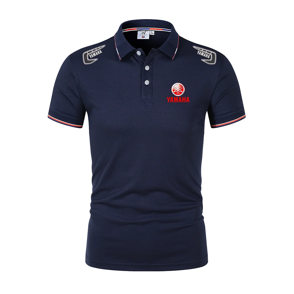 New Yamaha summer men's Polo shirt, hot-selling high-quality men's short-sleeved shirt, business casual men's Polo shirt