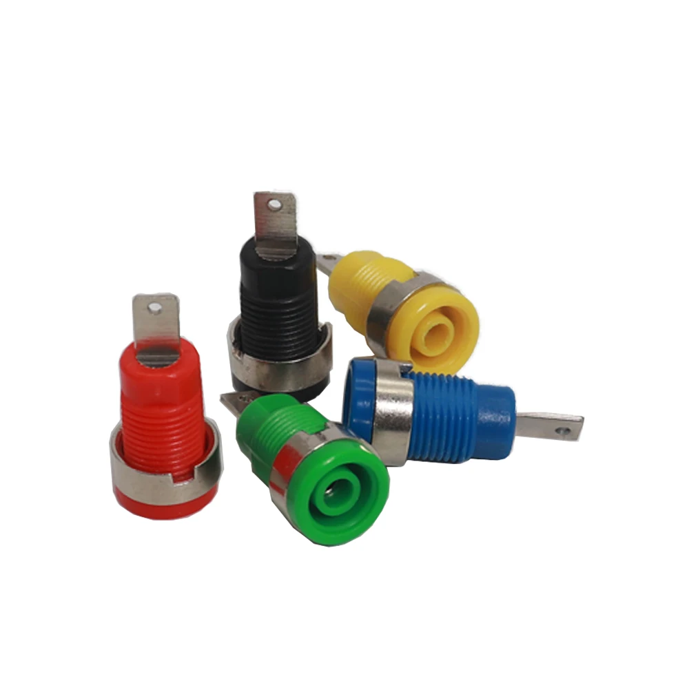 【2PCS】4MM Banana socket instrument and meter socket panel safety plug high current instrument wiring