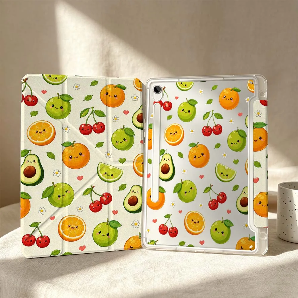 Cute Fruit Vibes For Samsung Galaxy Tab S6 S7 S8 S9 S10 A8 A9 A11 Lite FE Plus 3Y Tablet Case Soft