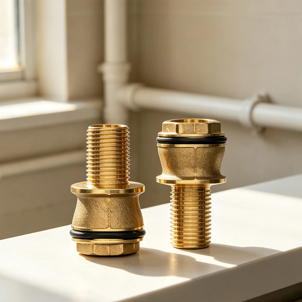 Brass Connector Compatible with For Shower Offset Elbow Fitting 95772000 Supporting Standard Bathroom Plumbing Layouts