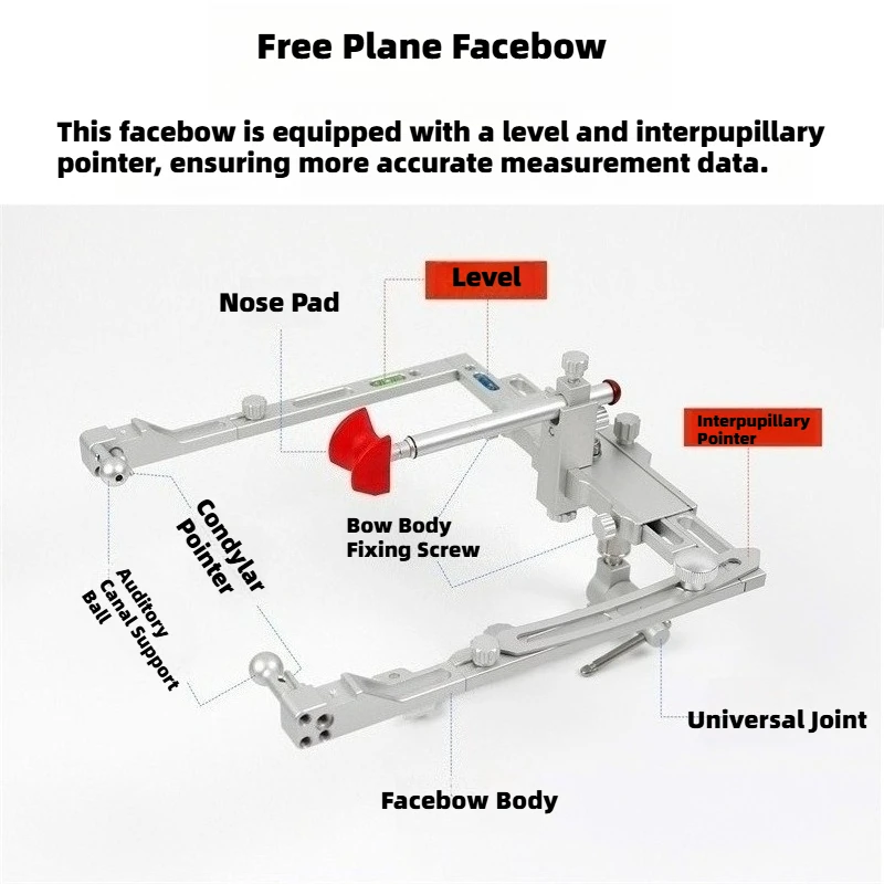 Dental New Universal Base 5×1 Tooth Arrangement Kit Semi adjustable Accessories Facebow Transfer Table Gimbal Universal Joint