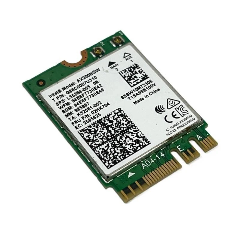 NN OEM Intel Dual Band AX200 Беспроводная Wi-Fi карта M.2 с Bluetooth 5.0 L35284-005 G86C0007U310