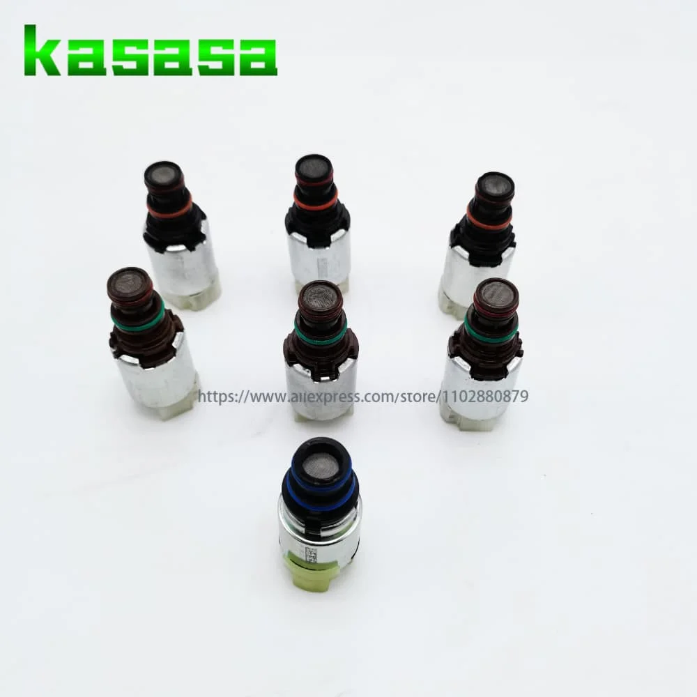 

OEM 6F35 6R80 6F15 Transmission Solenoid Valve 7 piece Set for Ford Escape Fusion Mazda CV6Z 7G391 A After 2009