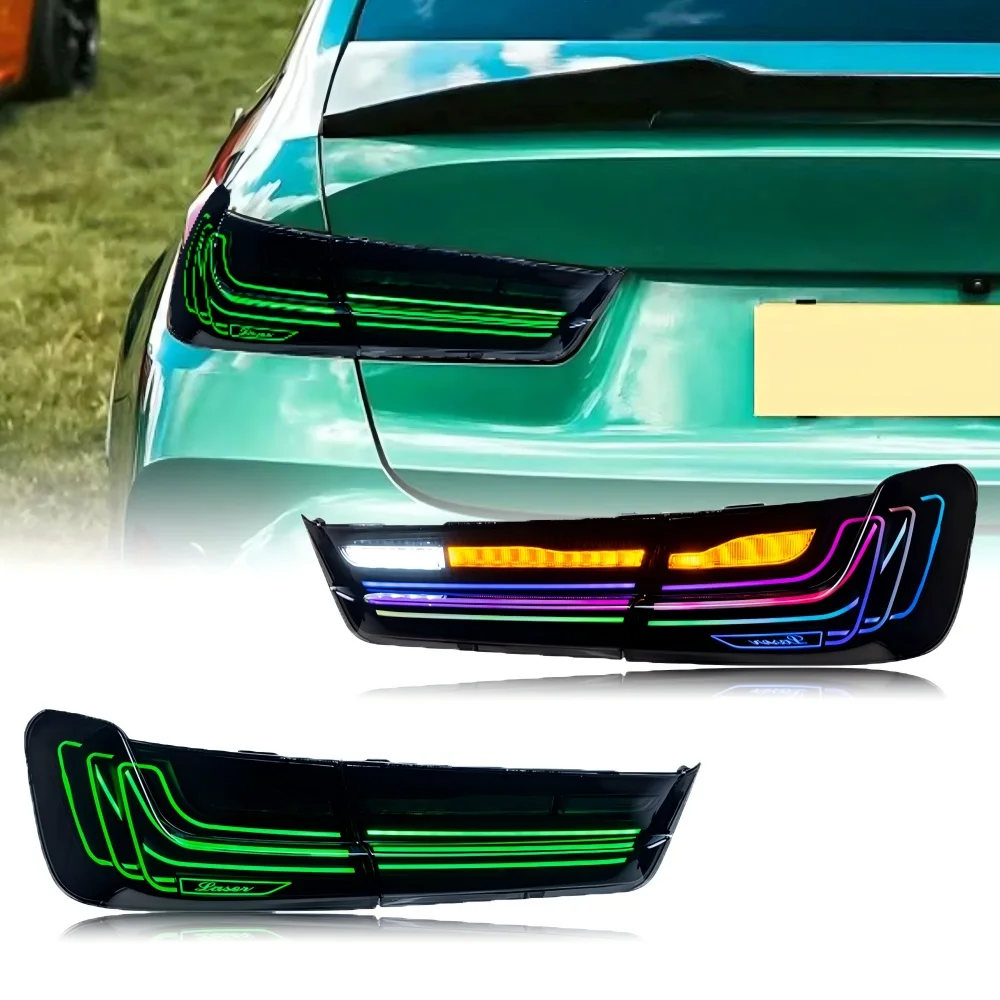 

LED RGB Tail lights for BMW 3 Series M3 G20 G80 2020-2024 New Upgrade CSL Laser Style Taillights