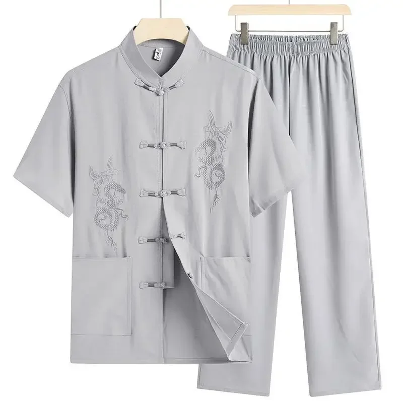 ensembles-tang-en-coton-pour-hommes-nouveaux-costumes-de-taichi-d'ete-vetements-de-kung-fu-vintage-chemise-de-style-chinois-brodee-de-dragons-boutonnee