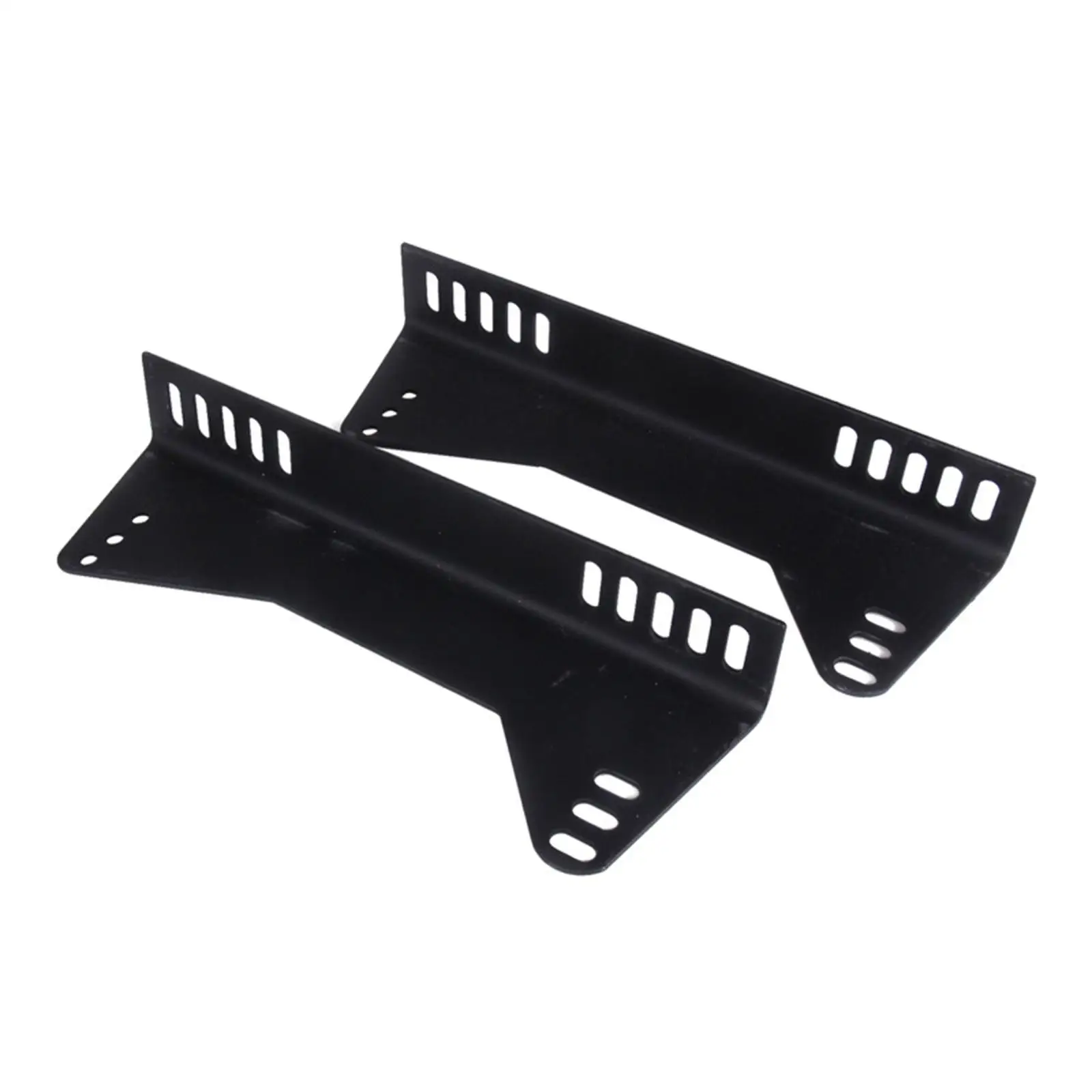 

2x Generic Bucket Seats Mounting Brackets Metal Easy Installation Accessories Replace Professional L Bracket Hardware Black