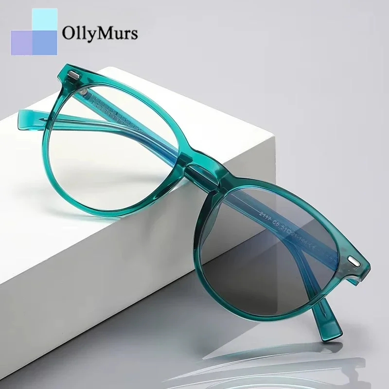 

Очки OLLYMURS с фотохромными линзами, простой модный дизайн, защита от синего света, мужские очки, женские солнцезащитные очки, очки по рецепту