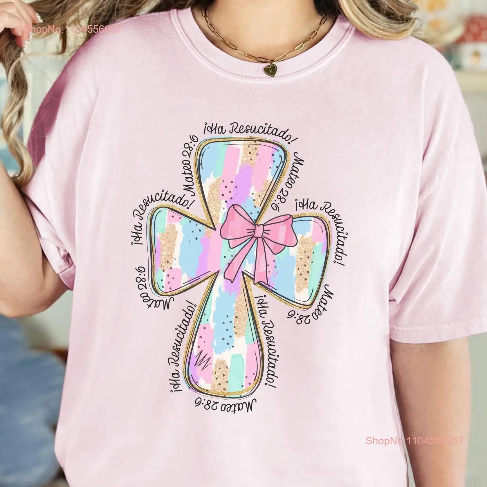 Camisa Cristiana for Hispanic Dia de Pascua Easter Christian T Shirt Spanish Ha Resucitado Versículo la Biblia en Español