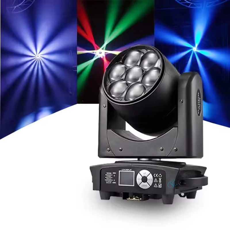 7 * 40W RGBW 4 w 1 Zoom Wash Moving Head Light Bee Eye Beam Stage Light DMX dla DJ Disco Wedding Nightclub