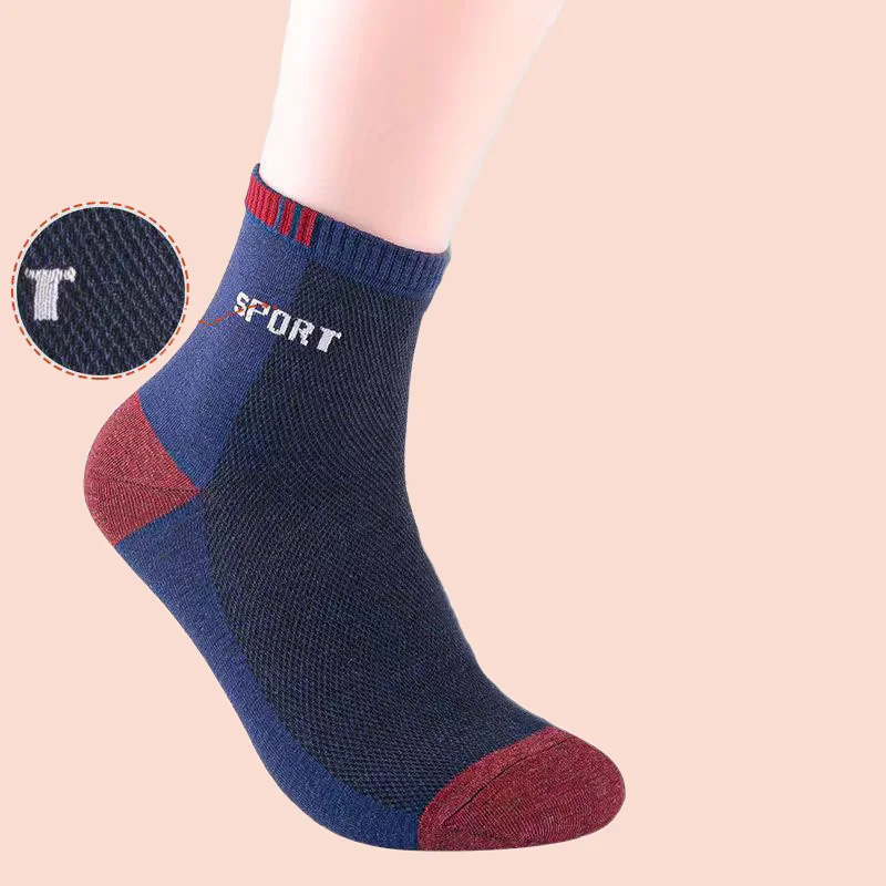 5/10 Paar neue schweiß absorbierende atmungsaktive Mid-Tube-Herren socken mit hoher Qualität Sommer dünne Herren-Kurz socken Sports ocken