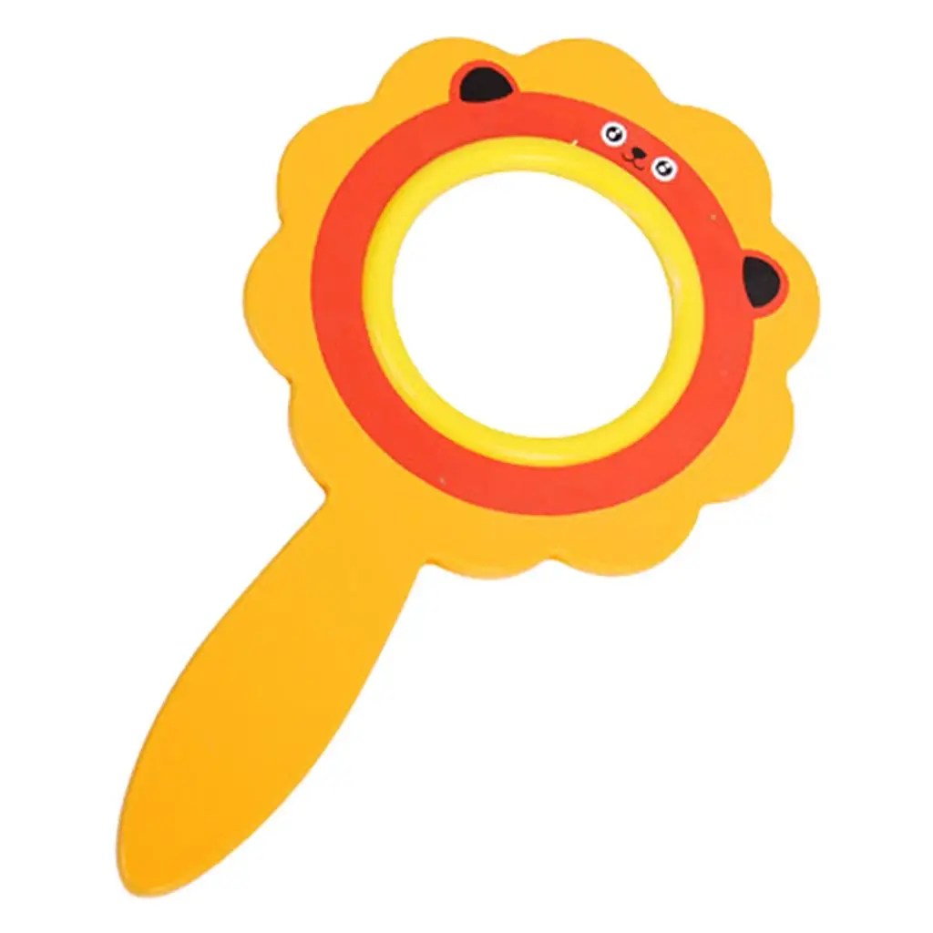 Mini Magnifying Glass w/ Wooden Handle Portable Educational Scientific Learn Playset Detective