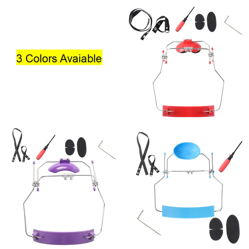 1 Pcs Adjustable Orthodontics Forward Pull Headgear Facemask SS Metal Extra-oral Orthodontic Retractor Medical Treatment Tools