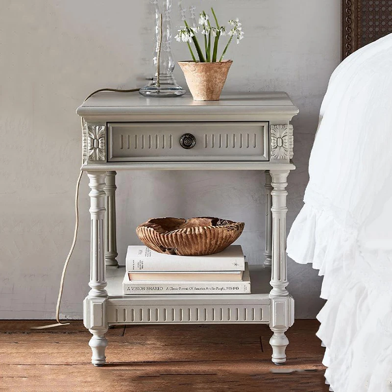 Luxury Aesthetic Nightstand Storage Drawer Premium Beauty Nightstand Trendy Design Mesitas De Noche Para El Dormitorio Furniture