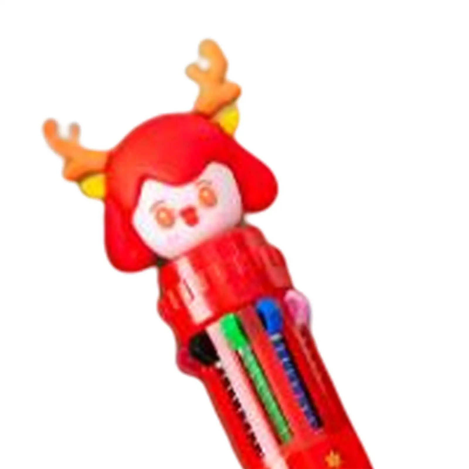 

Ручка-шариковая с 10 цветами, милая мультяшная, разноцветная, для письма и рисования, для детей, канцелярские товары