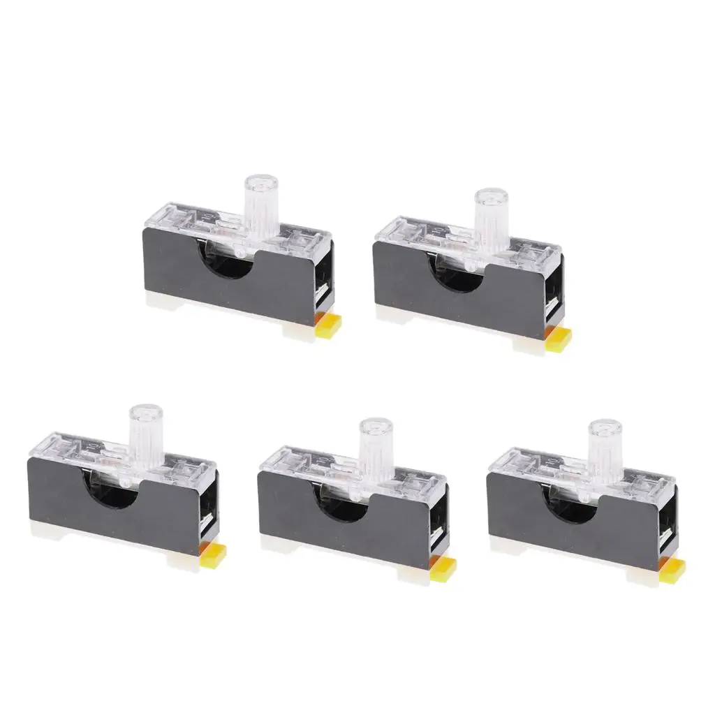 3-6pack 5 Pieces FS101 6*30mm 10A Fuse+ Indicator Light DIN RAIL Mounted Fuse