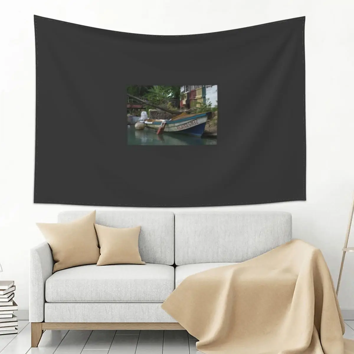 

a large Jamaica landscape Tapestry