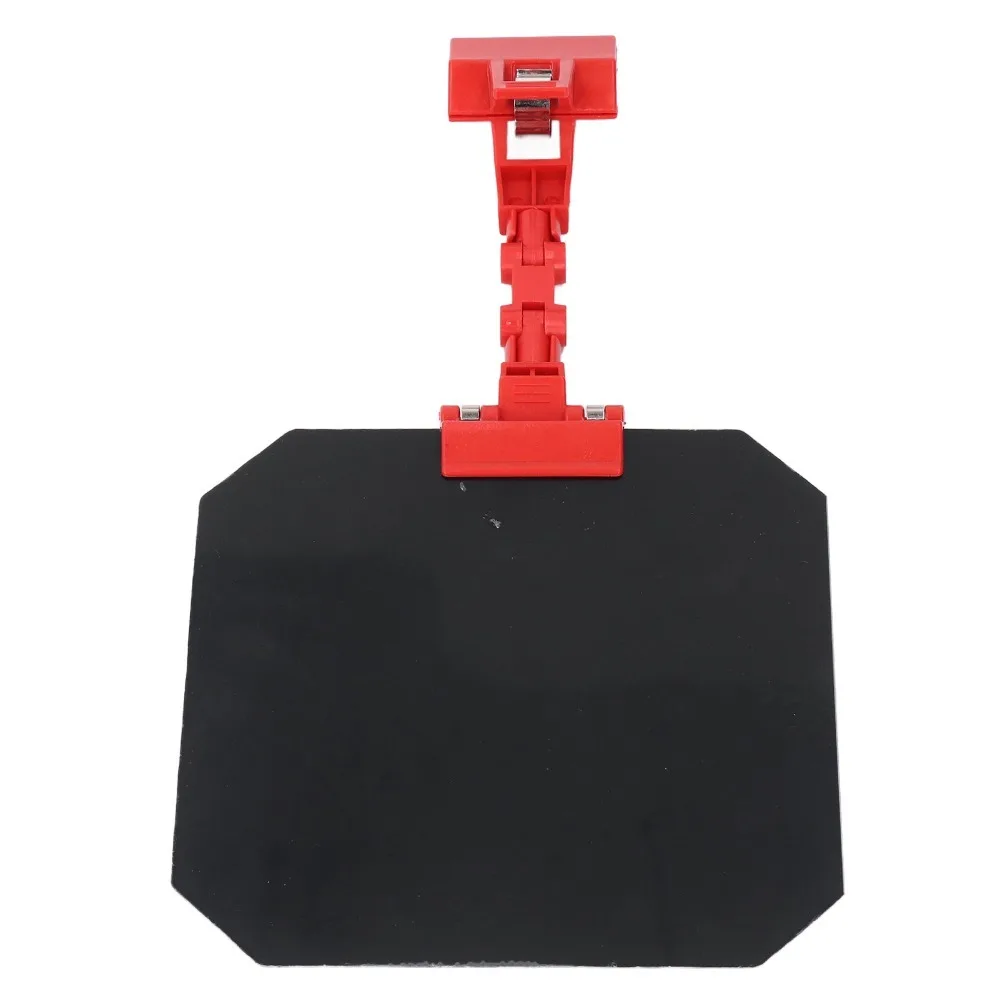 6pcs 360°Adjustable Welding Blackout Panel High-Hardness Plastic Red Welder Blackout Panel Clip-On Portable Welding Panel