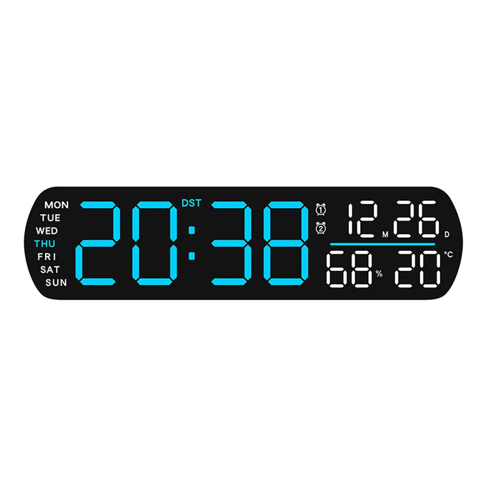Countdown Timer Clock LED Digital Alarm Clock Blue Clock With Countdown Timer Feature Snooze Alarm Functionality