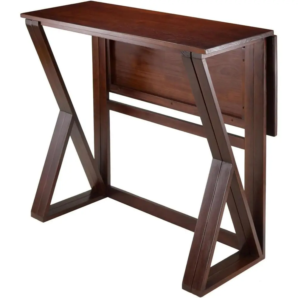 

Elegant Antique Walnut High Table - 39.37 x 31.50 x 36.22 in, Perfect for Gatherings, Solid Wood