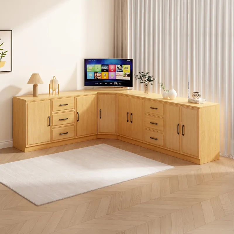 Modern simple living room against the wall Corner cabinet Bedroom triangle cabinet Corner storage cabinet Corner cabinet