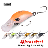 Kingdom Micro Expert Floating Minnow 1.5g 3.2g 25mm 32mm Artificial Crankbait Fishing Lure Wobblers Hard Baits Perch Club Trout