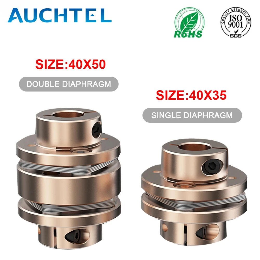 

Flange Coupling LE D40L35/50 Flexible Motor Shaft Coupler Aluminium Diaphragms Universal Joint For 3D Printer Cardan CNC