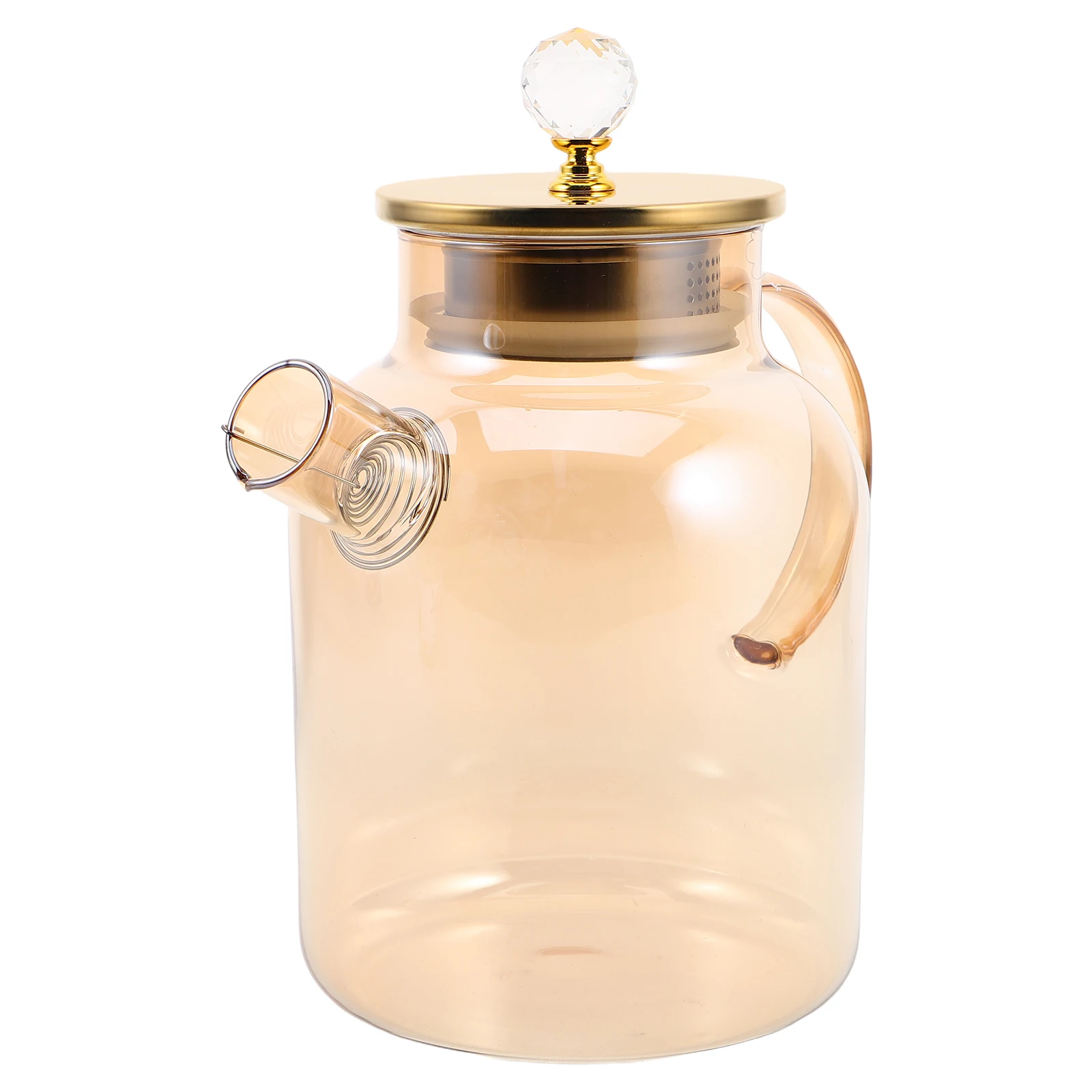 

Heat Resistant Glass Water Jug Large Capacity for Home Use Cold Beverages Tea Infuser Pitcher Transparent Carafe with