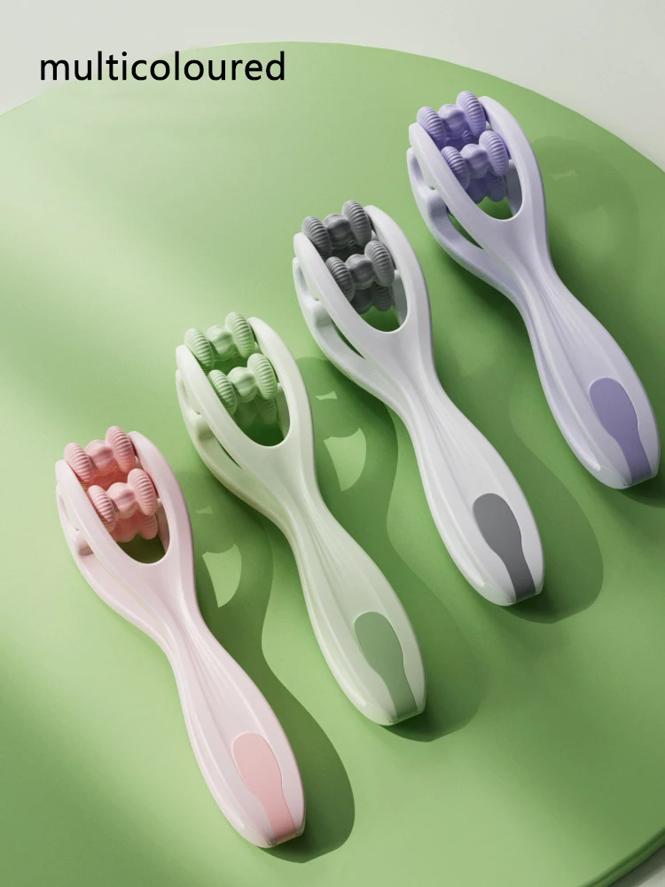 

Массажер для пальцев с двухрядным роликовым механизмом, простой в использовании, снимает усталость пальцев, улучшает кровообращение, портативный роликовый массажер для пальцев.