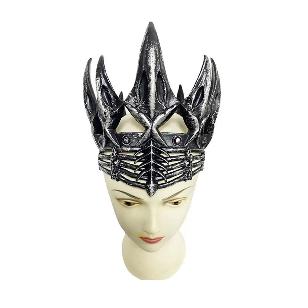 

Temperament Bar Mitzvah Crown Foam Crow Crown Korean Style Headband Witch Crowns Hair Hoop Cosplay Pros Round Tiaras Wedding