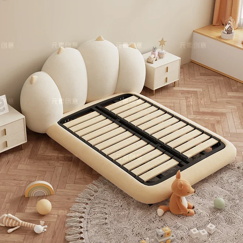 Bedroom Double Bed Children Girls Frame Wooden Castle Design Princess Massage Bed Sofa Modern Cama Solteiro Unique Furniture