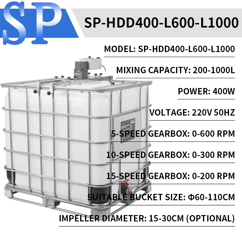 

Electric Mixer Horizontal Paddle Type Industrial-Grade Liquid Coating Paint High-Power Mixing Agitator 1000L