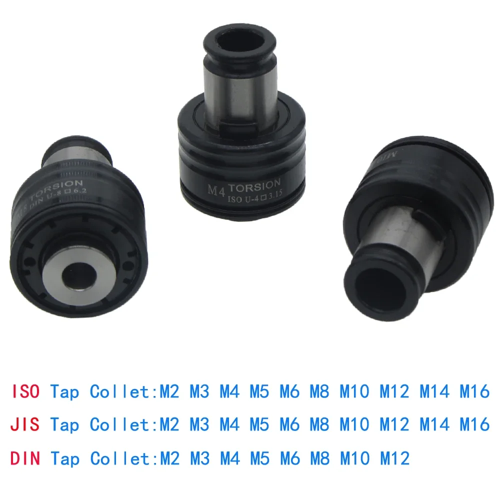 G3 Taps Collets Tapping Chuck GT12 M3 M4 M6 M10 M12 Chuck Overload Protection ISO Standard Anti-broken For CNC Machine Tapping