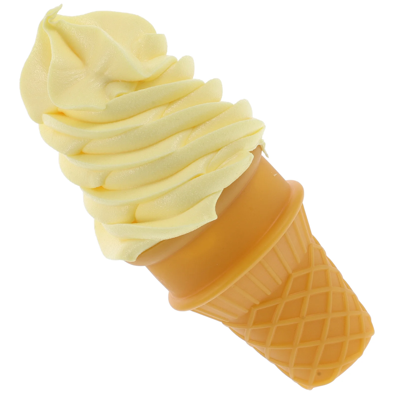 Ice Cream Simulation Artificial Model Imitation False Decorate Display Yellow Toddler